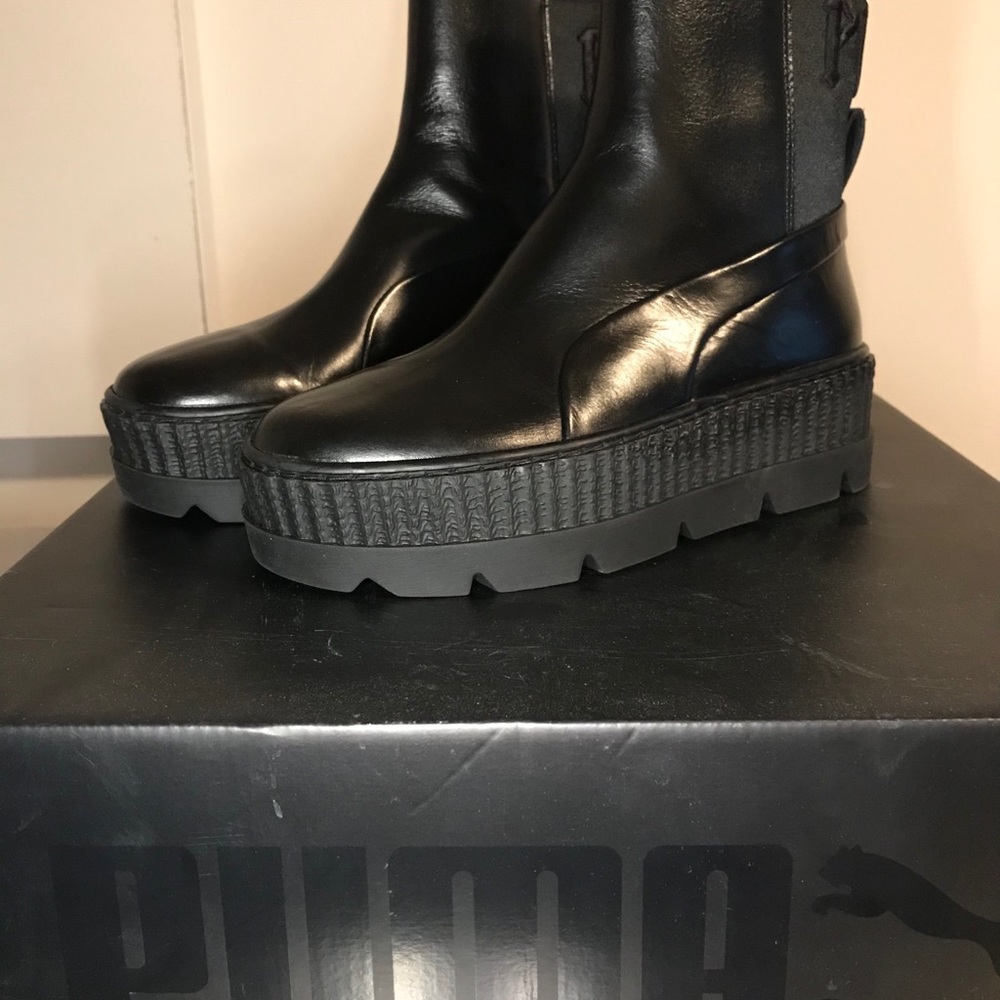 Puma x Fenty Chelsea sneakers.